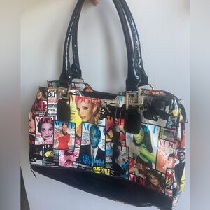 Vogue fashion print glossy bag